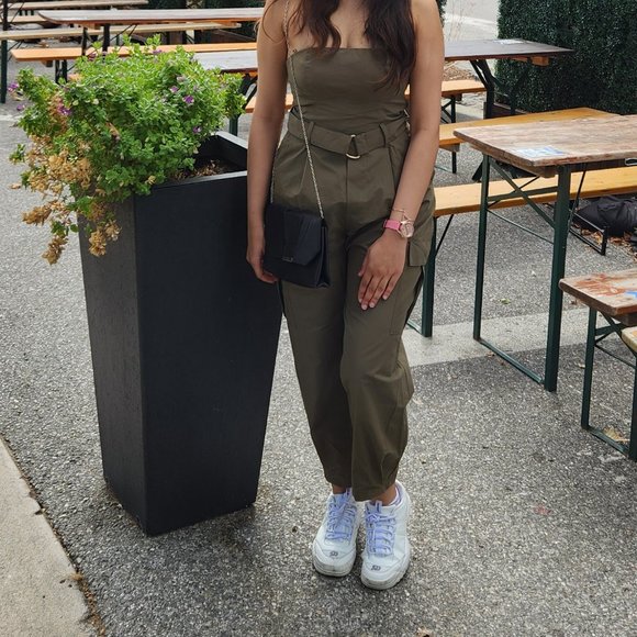 ZARA - Olive Jumpsuit | Worn once, new! - Picture 5 of 5